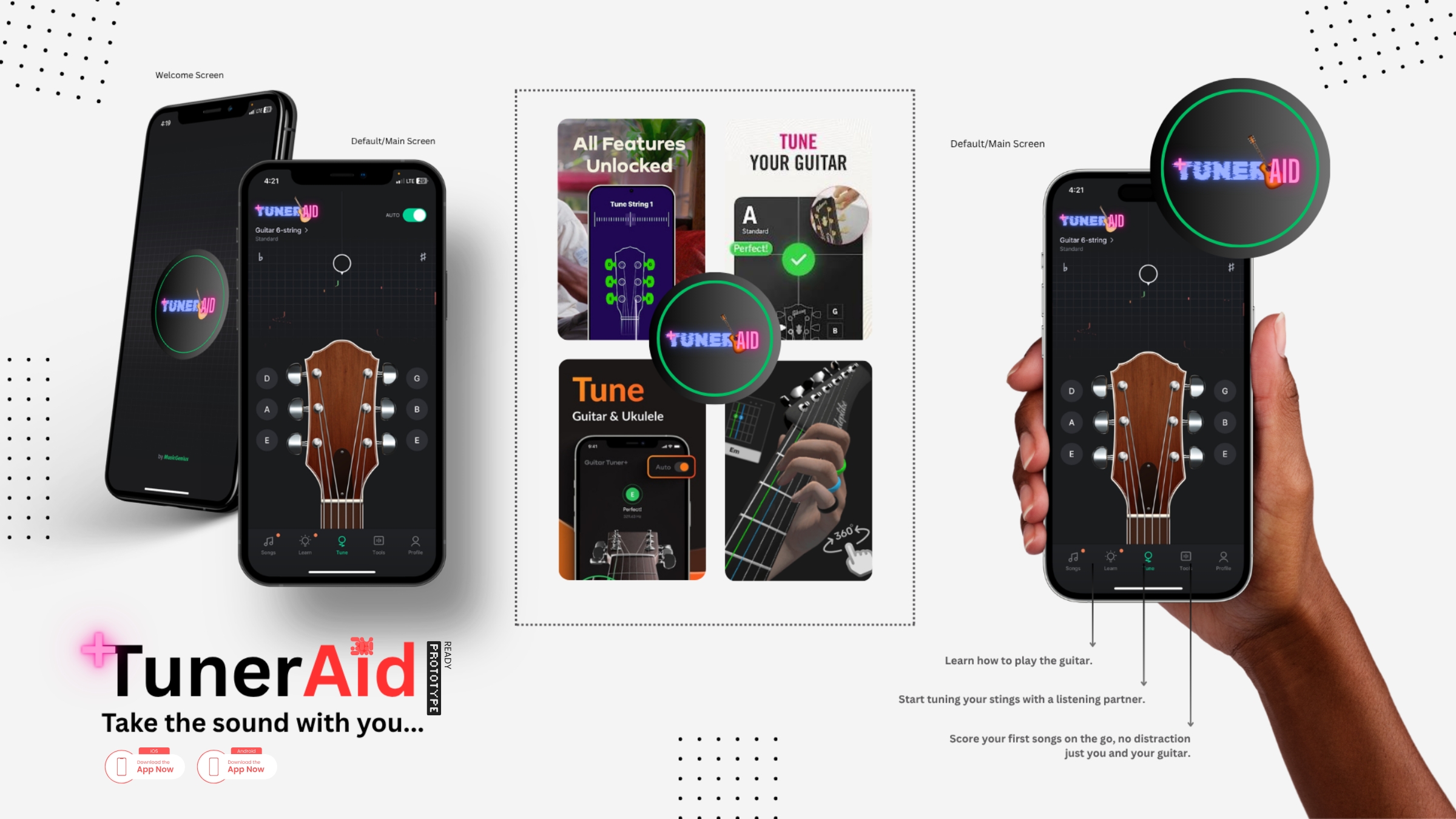 AI Guitar Tuner UI